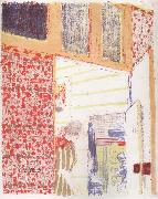 Edouard Vuillard Interior with pink wallpaper III oil painting artist